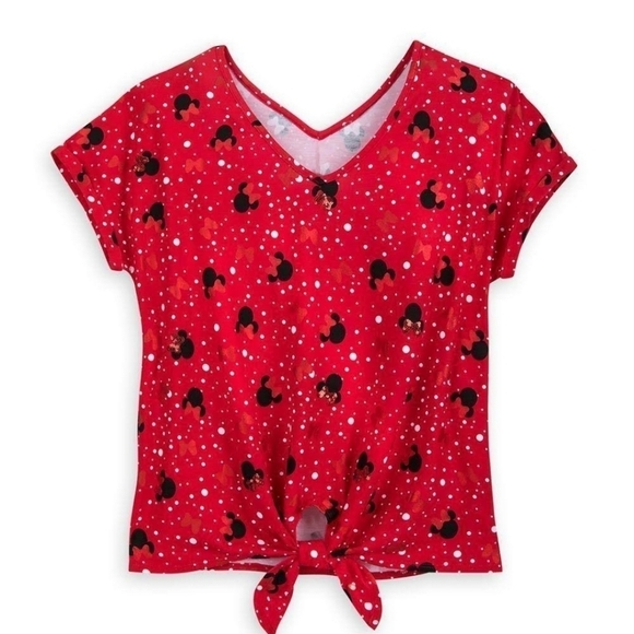 Nwot Disney Parks Res Minnie Mouse tie top - Picture 1 of 6